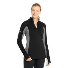 Sport-Tek Women's Sport-Wick Stretch Contrast 1/4-Zip Pullover. LST854 Sport-Tek Women's Sport-Wick Stretch Contrast 1/4-Zip Pullover. LST854