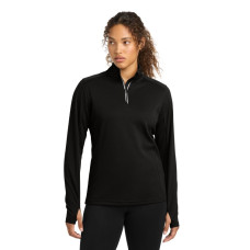 Sport-Tek Women's Sport-Wick Textured 1/4-Zip Pullover.  LST860