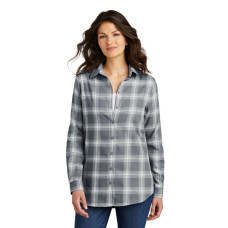 Port Authority Women's Plaid Flannel Tunic . LW668