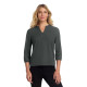 Mercer+Mettle Women's Stretch Crepe 3/4-Sleeve Blouse MM2011