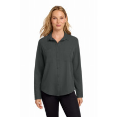 Mercer+Mettle Women's Stretch Crepe Long Sleeve Camp MM2013