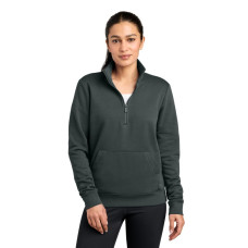 Nike Women's Club Fleece Sleeve Swoosh 1/2-Zip NKDX6720