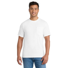Port & Co Core Blend Pocket Tee. PC55P