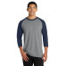 Port & Co Core Blend 3/4-Sleeve Raglan Tee. PC55RS