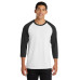 Port & Co Core Blend 3/4-Sleeve Raglan Tee. PC55RS