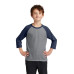 Port & Company Youth Core Blend 3/4-Sleeve Raglan Tee. PC55YRS