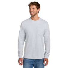 Port & Co Tall Long Sleeve Essential Pocket Tee. PC61LSPT
