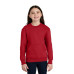 Port & Co Youth Core Fleece Crewneck Pocket Sweatshirt PC78YPKT