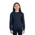 Port & Co Youth Core Fleece Crewneck Pocket Sweatshirt PC78YPKT