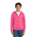 Port & Co Youth Core Fleece Full-Zip Hooded Sweatshirt.  PC90YZH
