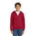 Port & Co Youth Core Fleece Full-Zip Hooded Sweatshirt.  PC90YZH