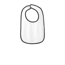Rabbit Skins Infant Contrast Trim Terry Bib. RS1003