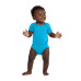 Rabbit Skins Infant Short Sleeve Baby Rib Bodysuit. RS4400