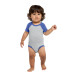 Rabbit Skins Infant Baseball Fine Jersey Bodysuit. RS4430