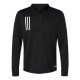 Men's 3-Stripes Double-Knit Quarter-Zip Pullover