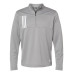 Men's 3-Stripes Double-Knit Quarter-Zip Pullover