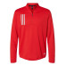 Men's 3-Stripes Double-Knit Quarter-Zip Pullover