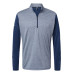 Men's Ultimate365 Heather Block Print Quarter-Zip Pullover