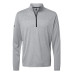 Men's Ultimate365 Heather Block Print Quarter-Zip Pullover