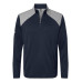 Men's Textured Mixed Media Quarter-Zip Pullover