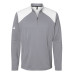 Men's Textured Mixed Media Quarter-Zip Pullover