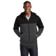 Sport-Tek Tech Fleece Colorblock Full-Zip Hooded Jacket. ST245
