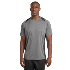 Sport-Tek Heather Colorblock Contender Tee. ST361