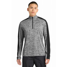 Sport-Tek PosiCharge Electric Heather Colorblock 1/4-Zip Pullover. ST397