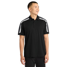 Sport-Tek Tricolor Shoulder Micropique Sport-Wick Polo. ST658