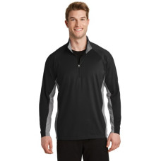 Sport-Tek Sport-Wick Stretch Contrast 1/4-Zip Pullover. ST854