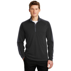 Sport-Tek® Sport-Wick® Textured Colorblock 1/4-Zip Pullover. ST861