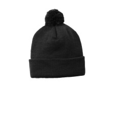 Sport-Tek ® Solid Pom Pom Beanie. STC37