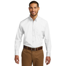 Port Authority Tall Long Sleeve Carefree Poplin Shirt. TW100