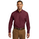 Port Authority Long Sleeve Carefree Poplin Shirt. W100