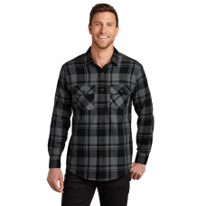 Port Authority Plaid Flannel Shirt. W668