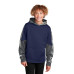 Sport-Tek Youth Sport-Wick Mineral Freeze Fleece Colorblock Hooded Pullover. YST231