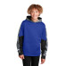 Sport-Tek Youth Sport-Wick Mineral Freeze Fleece Colorblock Hooded Pullover. YST231