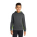 Sport-Tek Youth Sport-Wick CamoHex Fleece Colorblock Hooded Pullover.  YST239