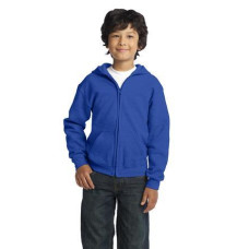 Gildan Youth Heavy Blend Full-Zip Hooded Sweatshirt. 18600B