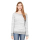 BELLA+CANVAS  Women's Sponge Fleece Wide-Neck Sweatshirt. BC7501