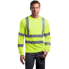 CornerStone - ANSI 107 Class 3 Long Sleeve Snag-Resistant Reflective T-Shirt. CS409