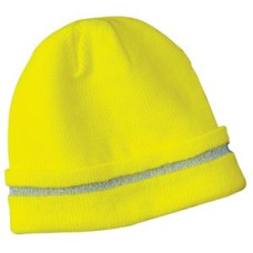 CornerStone - Enhanced Visibility Beanie with Reflective Stripe.  CS800