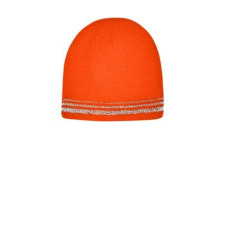 CornerStone   Lined Enhanced Visibility with Reflective Stripes Beanie CS804