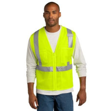 CornerStone  ANSI 107 Class 2 Mesh Zippered Vest. CSV102