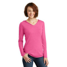 District Women's Perfect Tri Long Sleeve Hoodie. DM139L