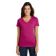 District  Women's Super Slub V-Neck Tee. DM3501