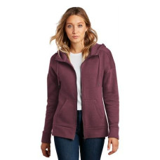 District  Women's Perfect Weight  Fleece Drop Shoulder Full-Zip Hoodie DT1104