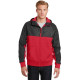 Sport-Tek Embossed Hybrid Full-Zip Hooded Jacket. JST50