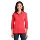 Port Authority Ladies 3/4-Sleeve Meridian Cotton Blend Polo. L578