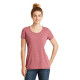 New Era  Ladies Tri-Blend Performance Scoop Tee. LNEA130